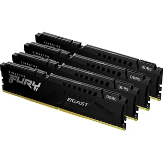 FURY Beast DDR5 5600MT/s 128GB Kit (4x32GB) CL40 Schwarz KF556C40BBK4-128
