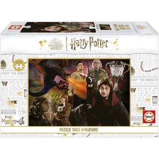 Educa - Puzzle 1000 Teile für Erwachsene | Harry Potter, 1000 Teile Miniature Puzzle für Erwachsene und Kinder ab 14 Jahren, extra kleine Puzzleteile, Wizarding World (19491)