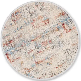 ASTRA Teppich »Gravina 231« rund 8 mm Höhe seidiger Schimmer durch Viskose, Hoch Tief Struktur, Wohnzimmer, bunt