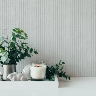 A.S. Création Streifentapete Creme Grau - A.S. Création Maison Charme 390763 - Vliestapete - 10,05 m x 0,53 m Made in Germany