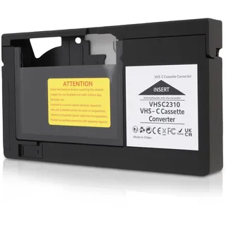 Yanmis Original -Kassettenadapter für S VHS C, S VHS, VHS C, VHS, 1,2 Mm Standardbänder, Casette -Kassettenkonverter Nicht für 8 Mm/Minidv / Hi8 -Bänder