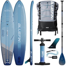 Bluefin Cruise Lite SUP Paddleboard, Paddleboards für Erwachsene, Stand Up Paddleboard, SUP Board, Stand Up Paddleboarding, 11'4ft Bluefin Sup. Leichtes Paddleboard, Kompaktes SUP Paddleboard