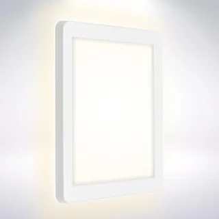 Briloner Außenwandleuchte Kunststoff 19 x 19 x 2,8 cm inkl. LED-Lampe weiß