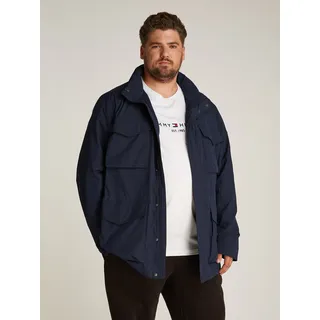 Tommy Hilfiger Big & Tall Allwetterjacke »BT-LW PACKABLE FIELD JACKET-B« in Großen Größen, Logostickerei, blau