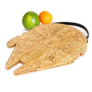 YATLADIS Millennium Falcon Personalisiertes Schneidebrett personalisierbar für Hochzeit Einweihungsfeier Jahrestag Geburtstag Weihnachten Geschenkidee für Freunde Paare Familie Mutter Papa