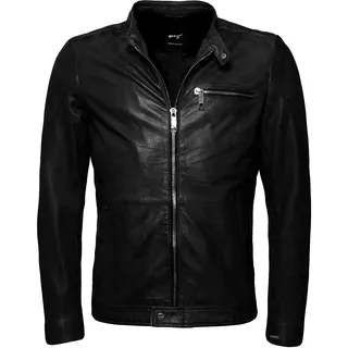 Lederjacke MAZE "Lederjacke 181Berwick", Herren, Gr. S, schwarz, Obermaterial: 100% Lammleder LEL. Futter: 100% Baumwolle CO., Jacken Lederjacke