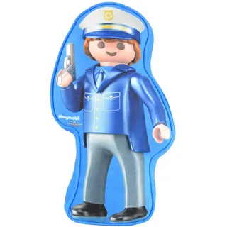 United Labels Playmobil City Action - Kinder Jungen Kissen Kinderzimmer Polizei, ca. 21,5 x 37 x 5 cm