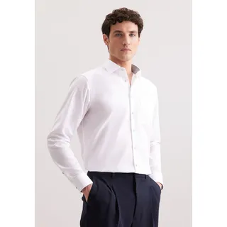Seidensticker Businesshemd »Schwarze Rose« regular 1/1 Kentkragen Uni, weiß,