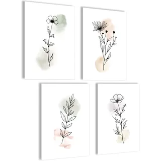 Boho Bilder Set Poster Boho Deko Set Bilder Boho Wanddeko Set Abstrakte Bilder Poster Aesthetic Poster Bilderset Yoga Poster Wandbilder Wohnzimmer Poster Blumen Wandbilder Set