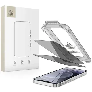Tech-Protect Quick Set Spy+ 2-pack Privacy Glass for iPhone 12 / 12 Pro