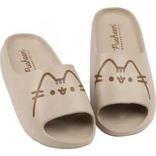 Pusheen - Damen Badesandale NS7409 (39,5 EU) (Braun) - Braun