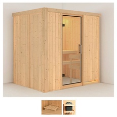 Bild von Sauna »Bedine«, (Set), ohne Ofen beige