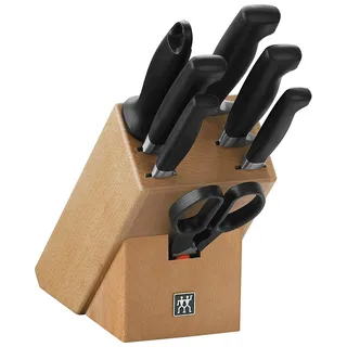 Zwilling Vier Sterne Messerblockset 8-tlg. Buche Natur