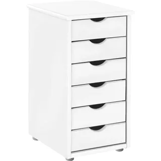 INOSIGN Kommode INOSIGN "Gava", weiß, B:34cm H:66cm T:34cm, Sideboards, Kommode, aus massivem Kiefernholz, mit Stauraummöglichkeiten, Breite 39 cm