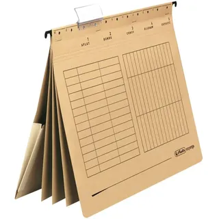 Herlitz Hängehefter, dreifach Trennung, UNIREG, kaufmännische Heftung, 5 Stück