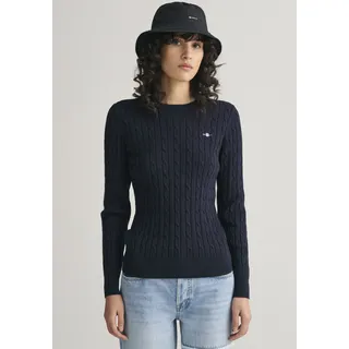 GANT Damen STRETCH COTTON CABLE C-Neck