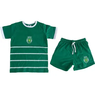 Sporting Cp Kurzarm-pyjama - Stripes Green - S