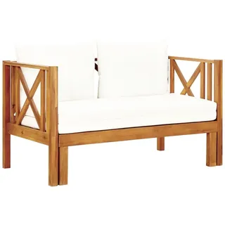 vidaXL Gartenbank 122 x 0 x 0 cm Weiß