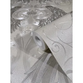 Glööckler Vliestapete Imperial Engelsflügel mit Krone Pearl