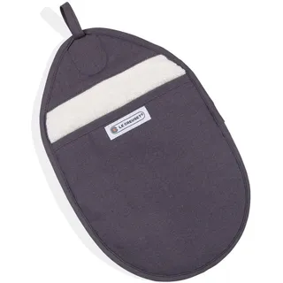 Le Creuset Topflappen mit extra Handgelenkschutz, Einheitsgröße, Perlgrau,