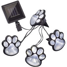Bild Solarlichterkette Hundepfoten warmweiß 9 cm x 9 cm