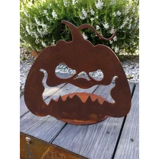 Edelrost Halloween Kürbis Creepy