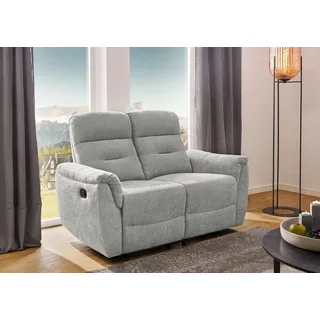 Jockenhöfer Einzelsofa 2-Sitzer Chenille grau 145 cm - Relaxfunktion - UTAH