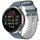 Vantage V3 BT 51 mm Aluminiumgehäuse silber Silikonarmband blau L