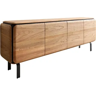 DeLife Sideboard Giacinto 180 x 0 x 0 cm Ulme Natur / Schwarz