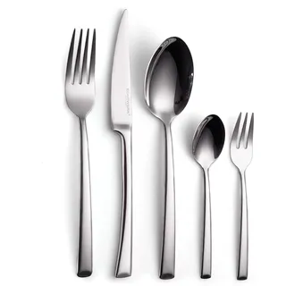 ECHTWERK Tafelbesteck Avelino, Silber Edition, 30-teilig, Essbesteck für bis zu 6 Personen, Edelstahl 18/10, hochglänzend, Hochwertiges Besteck Set, für festliche Tafeln, inkl. Aufbewahrungs-Kassette