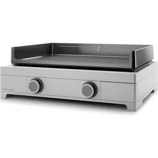 Gas plancha 7000w emaillierte gusseisenplatte 60x41cm Forge adour MODERN G 60 I - Silber