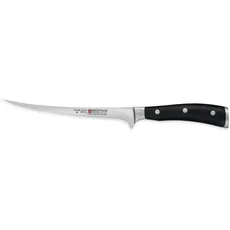 WÜSTHOF Classic Ikon, Klingenlänge: 18cm, schwarz, Filiermesser, 60-4626