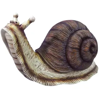 VERDELOOK Gartenfigur aus Polyresin in Form einer Schnecke, 22x14x16 cm