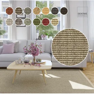 DEKOWE Mara S2 Sisalteppich 300 x 300 cm champagner meliert