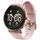 FitWatch 4910 BT 45 mm Edelstahlgehäuse roségold Silikonarmband rosa M