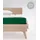 Spannbettlaken Mako-Satin 90 x 200 - 140 x 200 - 180 x 200 cm jagdgrün