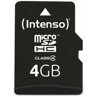 microSD Class 4 + SD-Adapter 4 GB