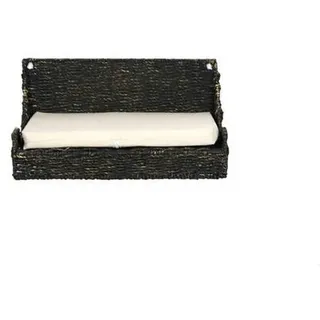 Wandmulde , Schwarz , Metall, Naturmaterialien , Uni , Füllung: Schaumstoff , 25x15x40 cm , Bezug abnehmbar, Bezug abnehmbar und waschbar, weich gepolstert , Freizeit & Co, Tierbedarf, Tierzubehör