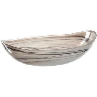 LEONARDO Schale »ALABASTRO« aus Glas oval, 32 cm, beige