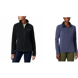 Columbia Fast Trek II Jacket Fleecejacke Mit Durchgehendem Reißverschluss für Damen & Glacial IV 1/2 Zip Fleece Pullover für Damen