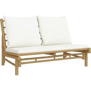 vidaXL Gartenbank 86 x 74 x 0 cm Creme/Weiß