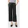 MAC MAC cropped Damen Gr 38 N-Gr schwarz Web Obermaterial 77 Baumwolle 20 Polyamid 3 Elasthan unifarben weit 7/8-Länge Hosen Wide Fit mit geradem weitem Bein Topseller
