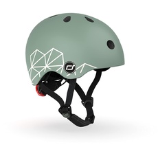 Bild Scoot and Ride Helm XS Groen met Lijntjes