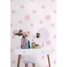 BUVU vinyl waterproof pink design wallpaper 0.53x10m
