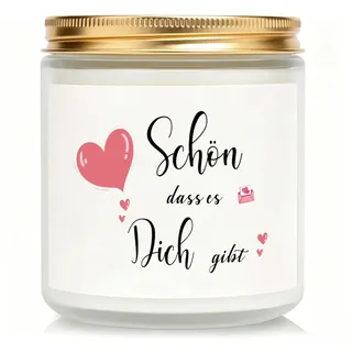 Geschenke für Frauen, Geschenk für Freundin, Handmade Lavendel-Duftkerze