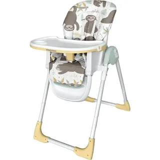 Kikkaboo Kinderhochstuhl Vitto verstellbar Tisch abnehmbar Becherfassung faltbar gelb - Gelb