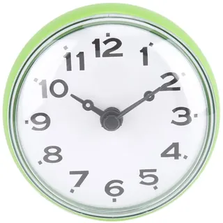 Zerodis Saugnapf Wasserdicht Runde Mini Wanduhr Dekoration Für Badezimmer Küche Wohnzimmer Schlafzimmer(Grün)