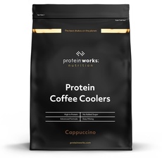 Protein Works Coffee Coolers / CAPPUCINO / 500g / Enthalten Kaffee, Guarana und Extrakt aus grünen Kaffeebohnen.