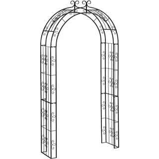 Dehner Rosenbogen Belmont, ca. 238 x 120 x 38 cm, Metall, schwarz