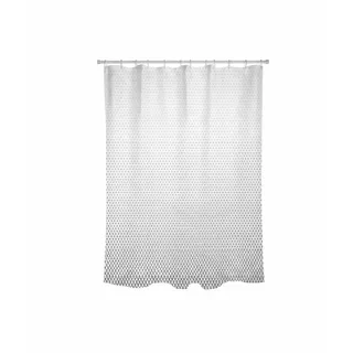 MSV Duschvorhang , Grau , Kunststoff , Graphik , 140x180 cm , Heimtextilien, Badtextilien, Duschvorhänge